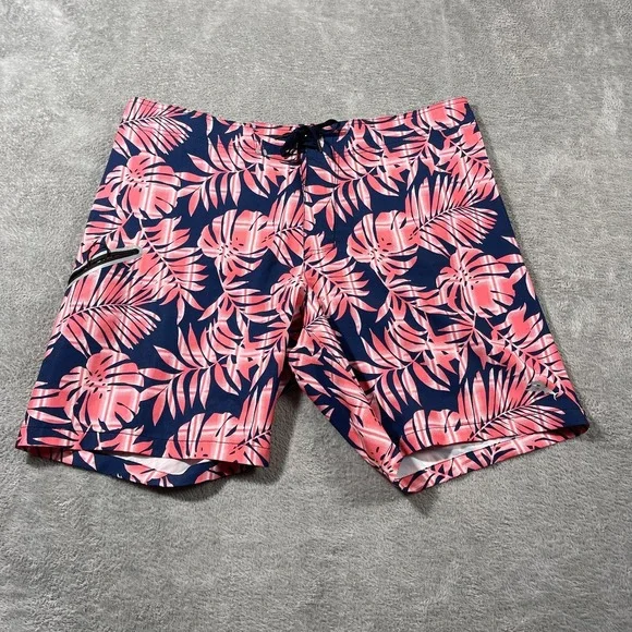 Tommy Bahama Baja Palms Plaid 40 Swim Trunks Board Shorts Beach Summer Stretch - Picture 1 of 16